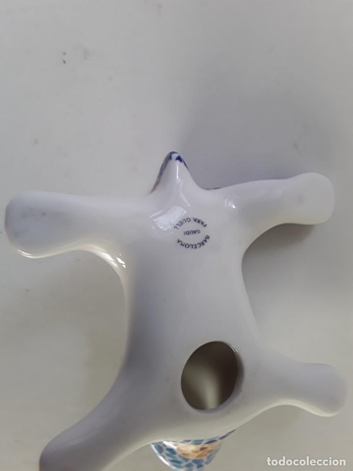 Antig&uuml;edades: SALAMANDRA EN PORCELANA PARQUE GUELL, GAUDI - Foto 4