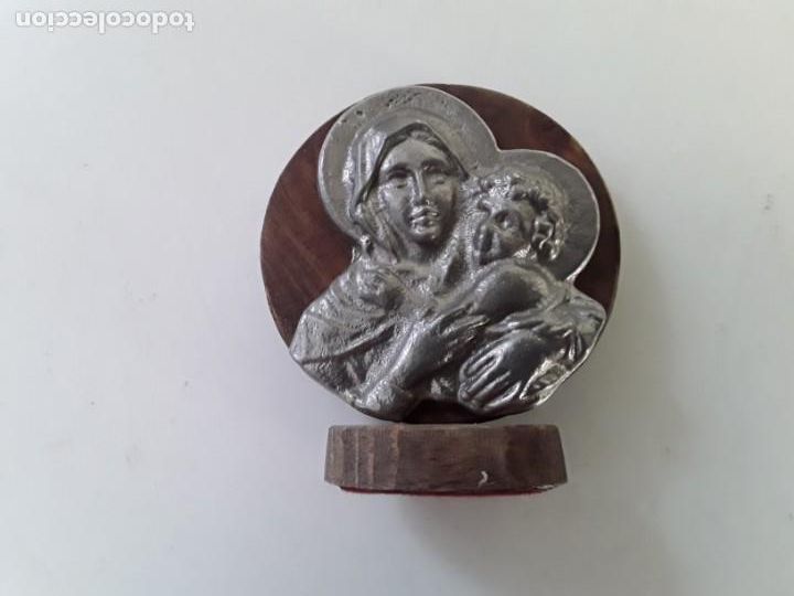Antig&uuml;edades: VIRGEN EN METAL ESTA&Ntilde;O Y MADERA - Foto 2