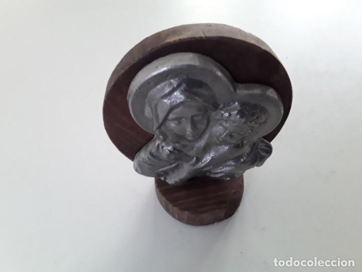 Antig&uuml;edades: VIRGEN EN METAL ESTA&Ntilde;O Y MADERA - Foto 5
