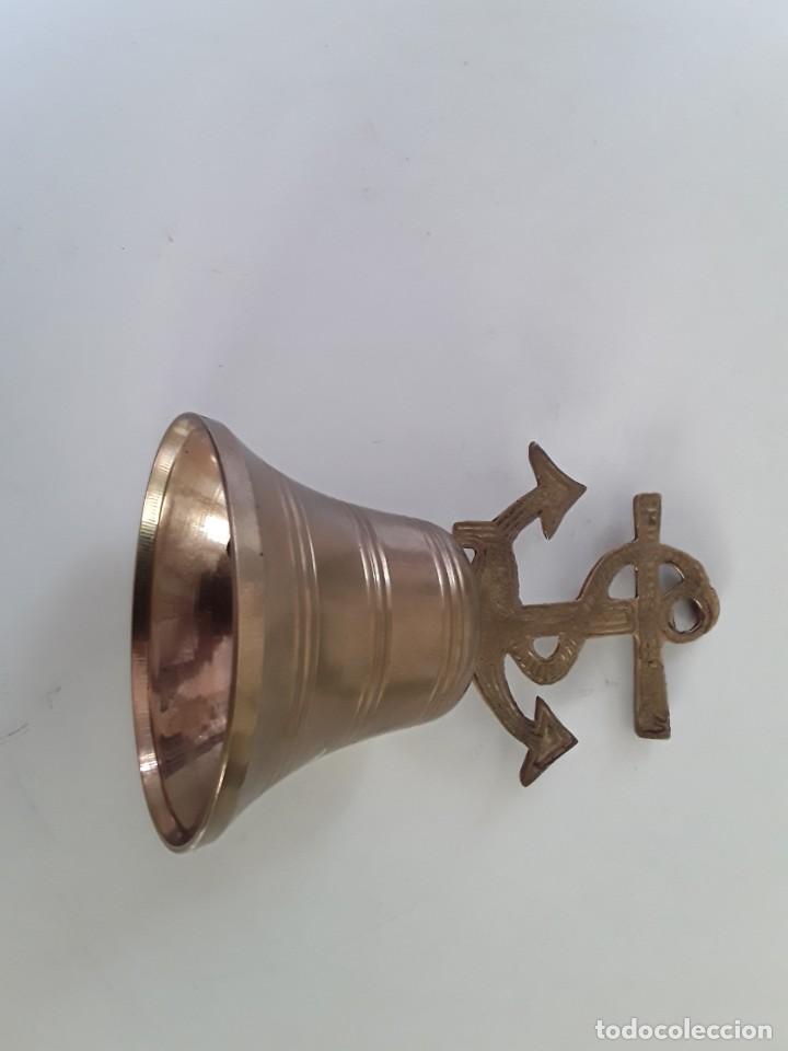 Antig&uuml;edades: CAMPANA DE BRONCE MARINERA, CON ANCLA - Foto 3