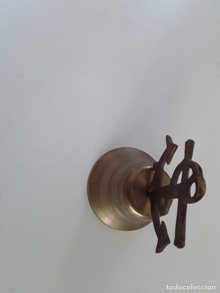 Antig&uuml;edades: CAMPANA DE BRONCE MARINERA, CON ANCLA - Foto 4