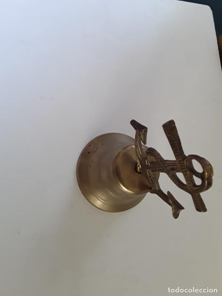 Antig&uuml;edades: CAMPANA DE BRONCE MARINERA, CON ANCLA - Foto 5