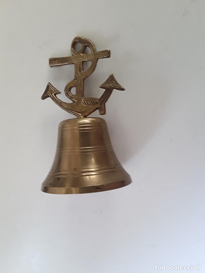 Antig&uuml;edades: CAMPANA DE BRONCE MARINERA, CON ANCLA - Foto 6
