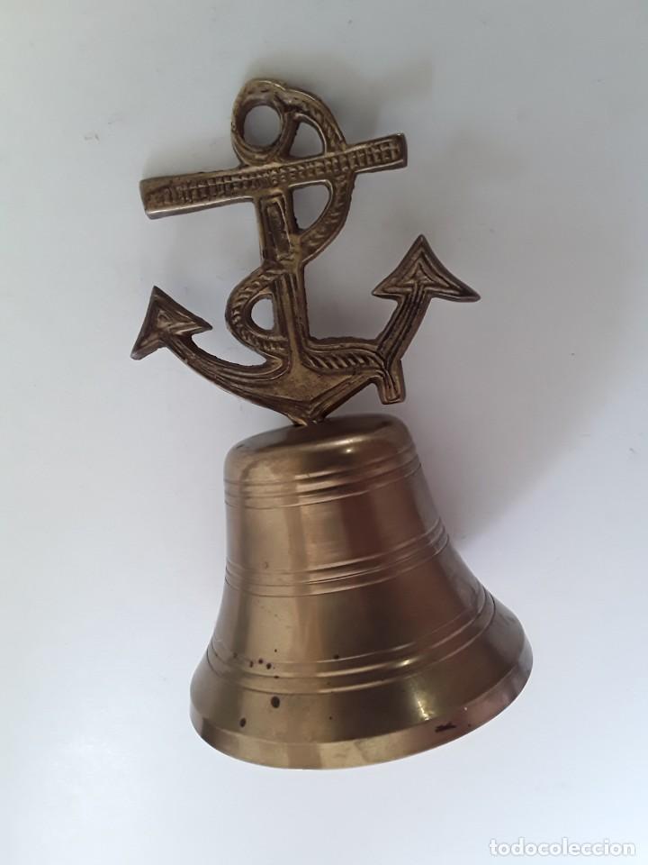 Antig&uuml;edades: CAMPANA DE BRONCE MARINERA, CON ANCLA - Foto 10