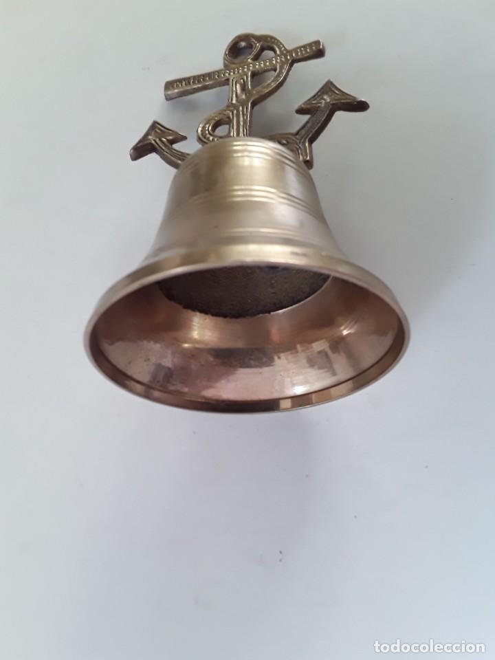 Antig&uuml;edades: CAMPANA DE BRONCE MARINERA, CON ANCLA - Foto 11
