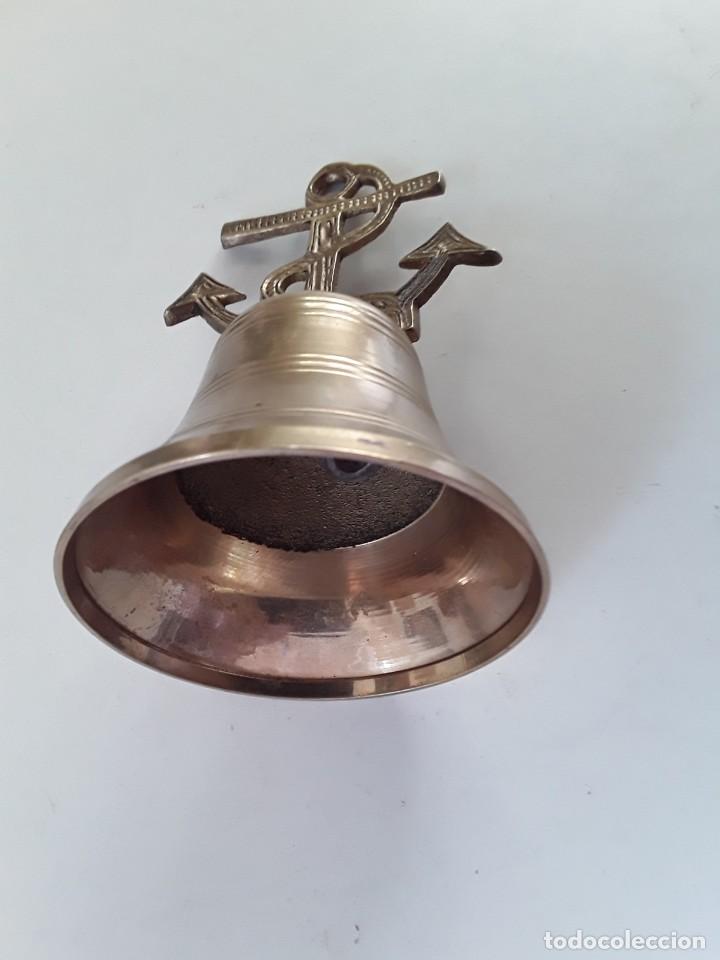 Antig&uuml;edades: CAMPANA DE BRONCE MARINERA, CON ANCLA - Foto 12