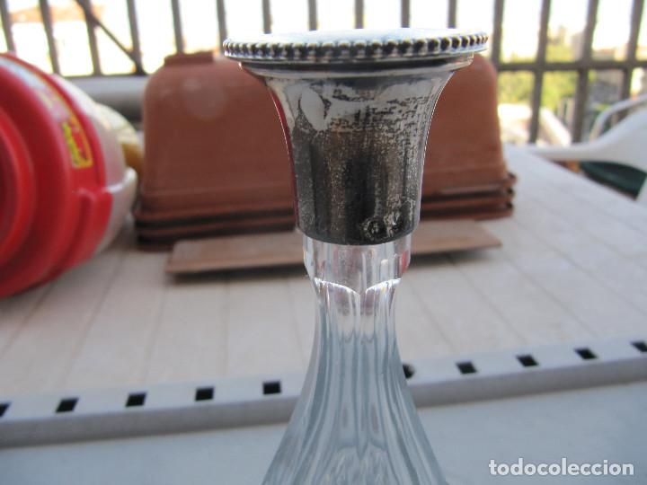 Antig&uuml;edades: Botella perfumero de vidrio tallado - Foto 5