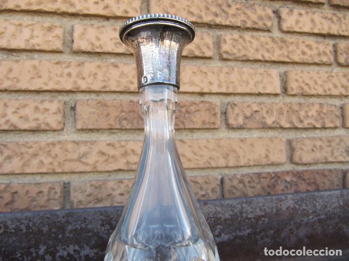 Antig&uuml;edades: Botella perfumero de vidrio tallado - Foto 8