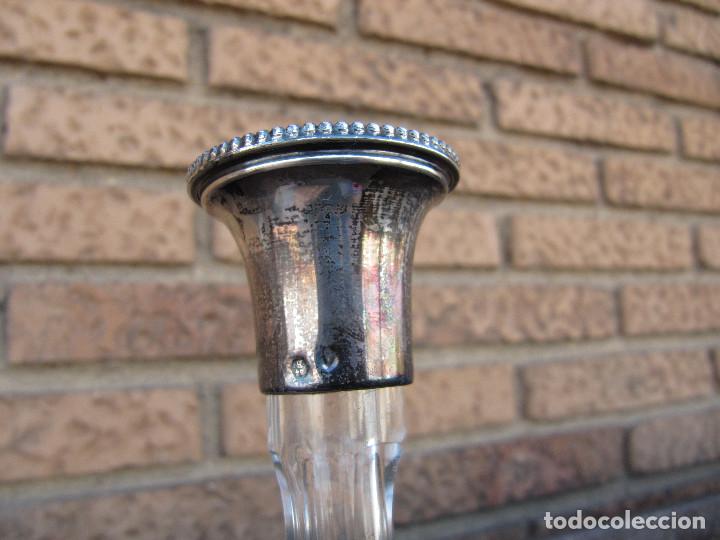 Antig&uuml;edades: Botella perfumero de vidrio tallado - Foto 9