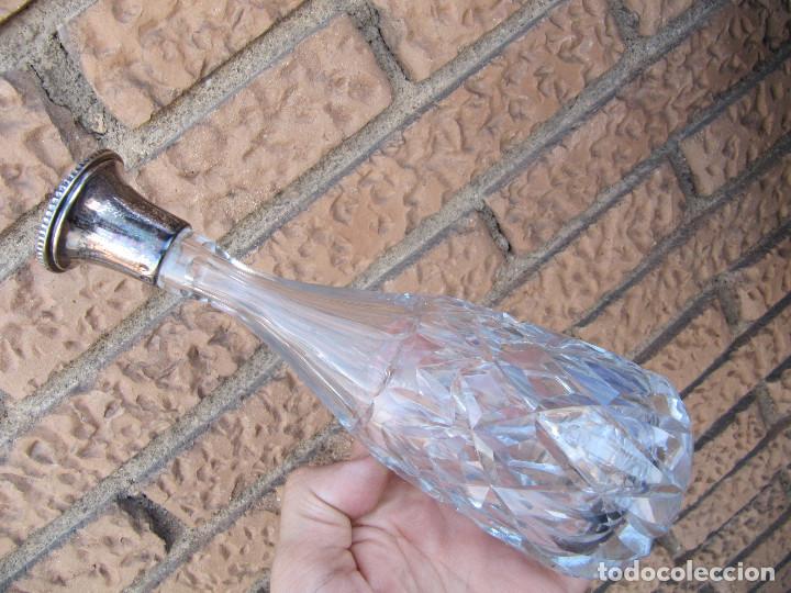 Antig&uuml;edades: Botella perfumero de vidrio tallado - Foto 11