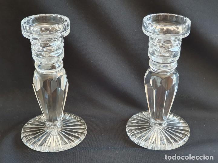 Antig&uuml;edades: Pareja candelabros cristal . - Foto 1