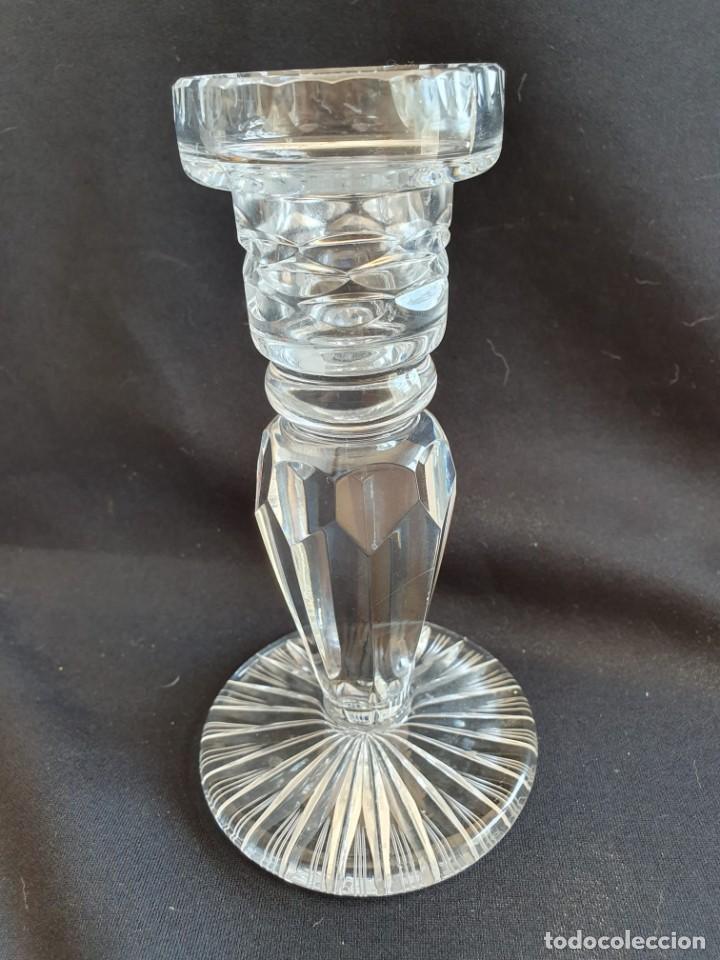 Antig&uuml;edades: Pareja candelabros cristal . - Foto 4
