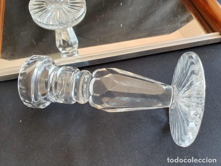 Antig&uuml;edades: Pareja candelabros cristal . - Foto 8