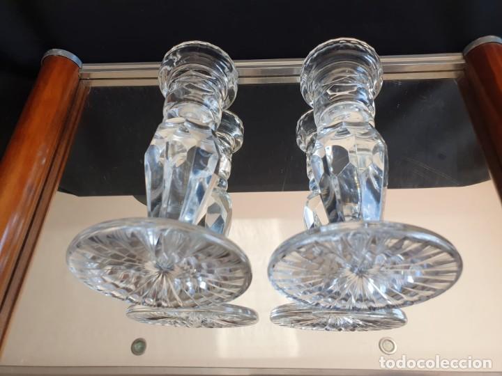 Antig&uuml;edades: Pareja candelabros cristal . - Foto 10