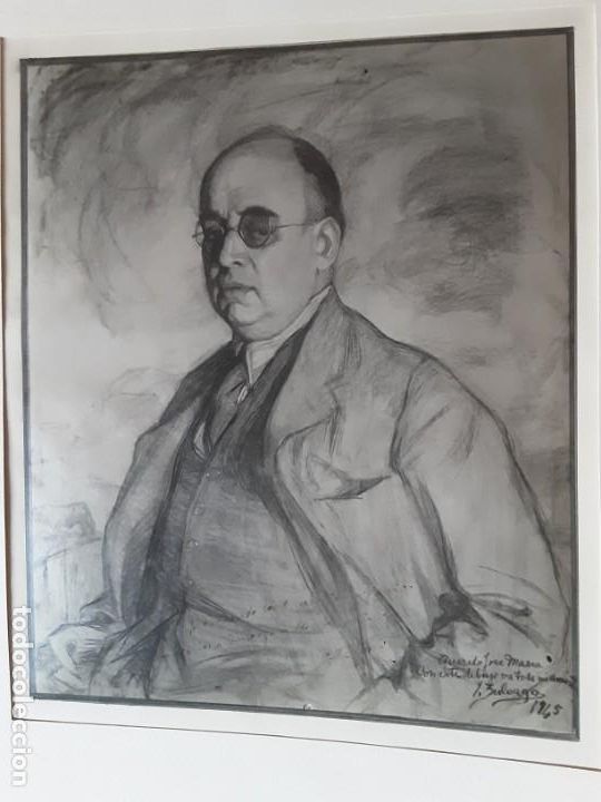 Antiques: Reproducci&oacute;n dedicada y firmada, I. Zuloaga a J.M.Cossio y dedicatoria original de &eacute;ste