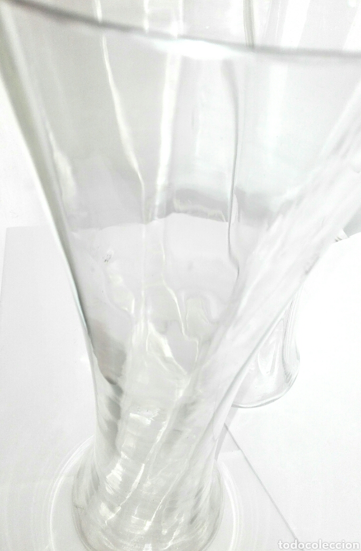 Antig&uuml;edades: Pareja jarrones antiguos cristal - Foto 9