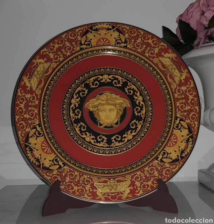 Antigüedades: Plato porcelana Versace - Foto 1 - 214134192