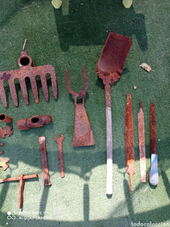 Antig&uuml;edades: Gran lote herramientas de campo - Foto 7