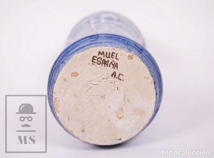 Antigüedades: Albarelo de Farmacia, Cerámica de Muel, Teruel - Marcado en la Base A.C. - Altura 29,5 cm - Foto 4 - 214256170