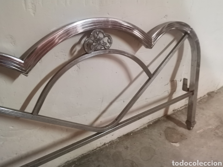 Antig&uuml;edades: Pie de cama para cama de 90 cm - Foto 2