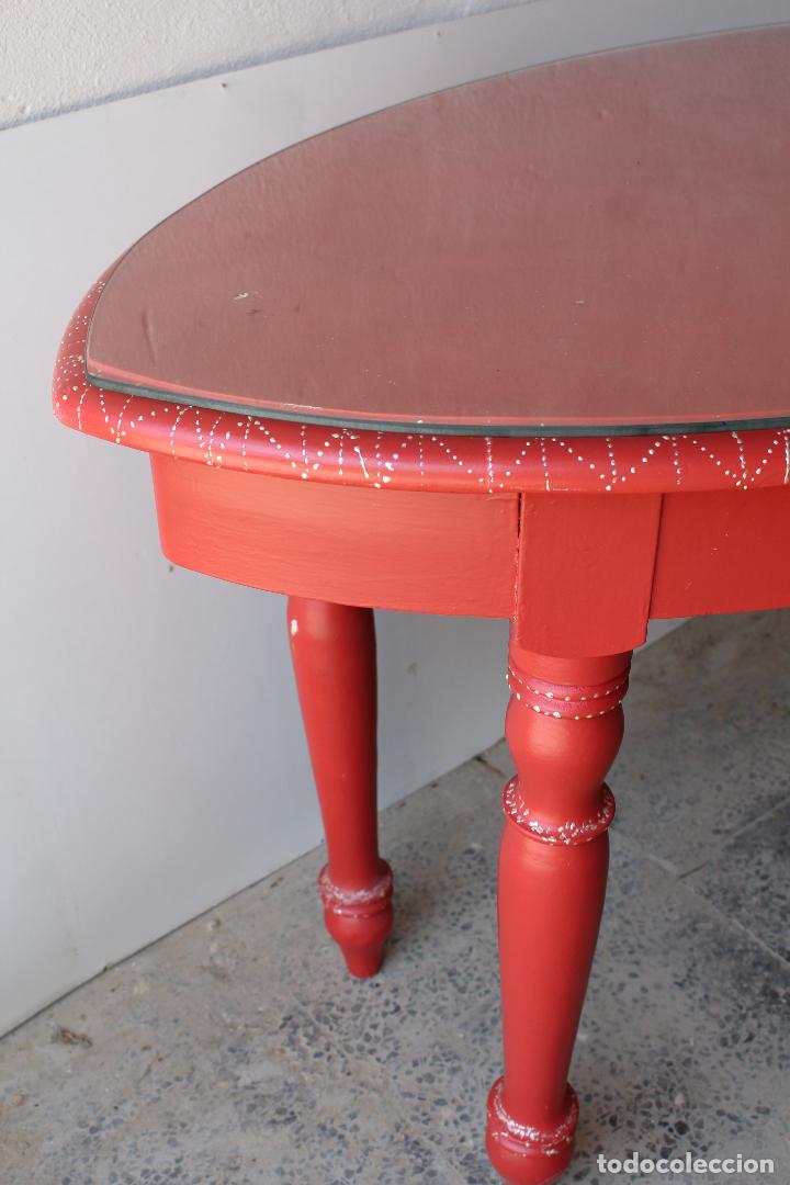 Antig&uuml;edades: mesa con silla y sill&oacute;n de cordelillo - Foto 14
