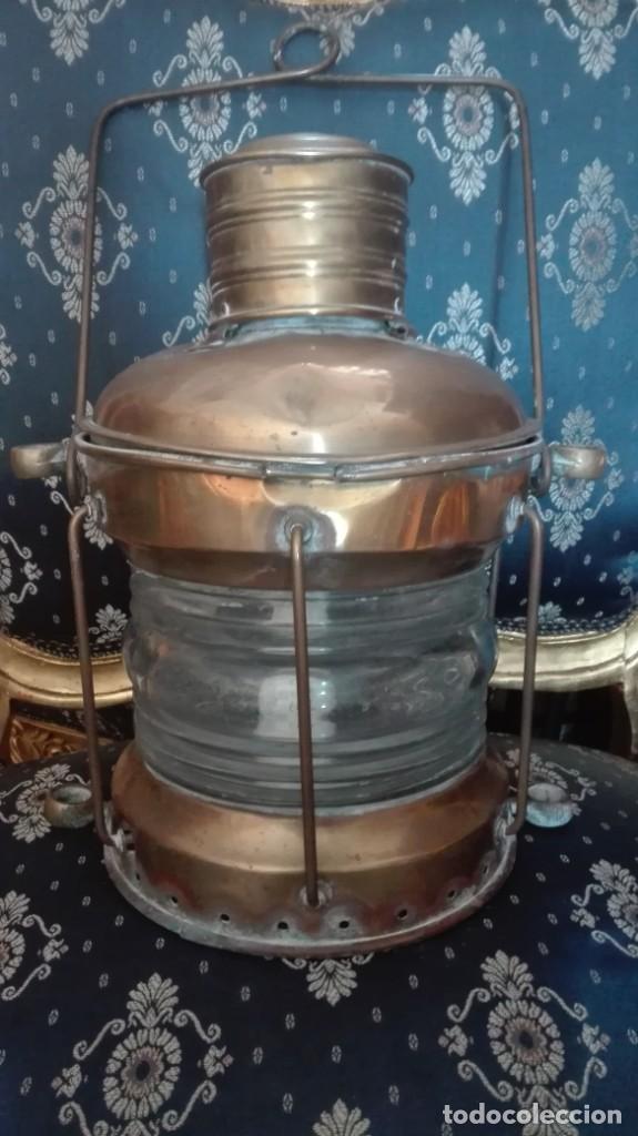 Antig&uuml;edades: Farol de barco antiguo - Foto 1