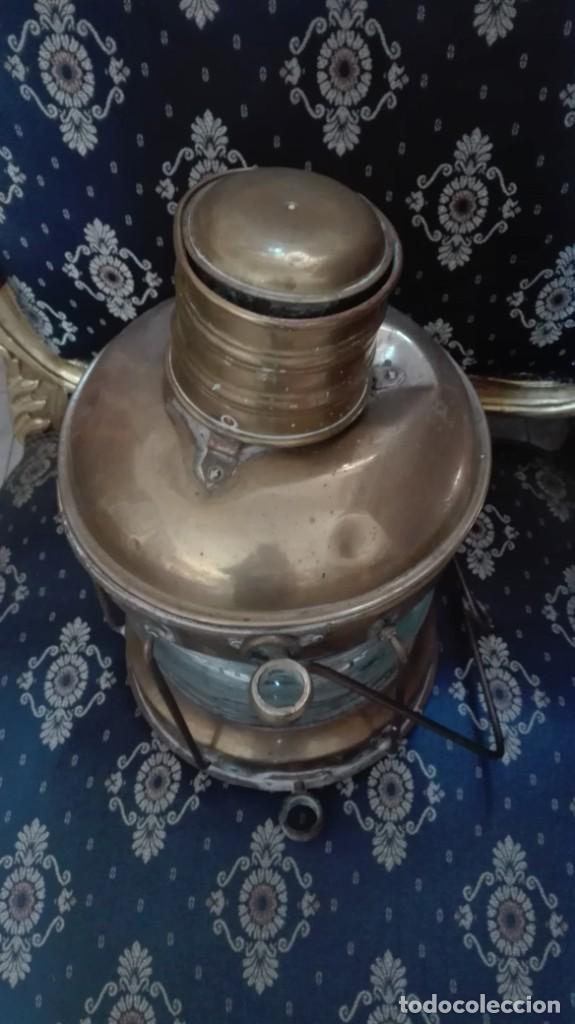 Antig&uuml;edades: Farol de barco antiguo - Foto 2