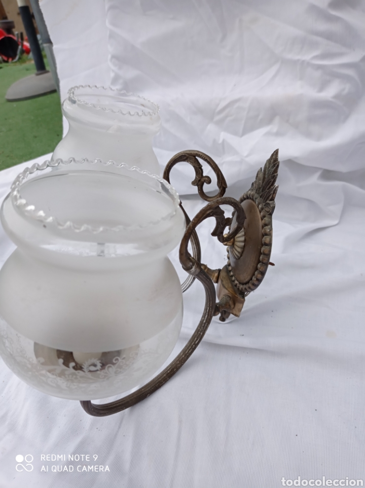 Antig&uuml;edades: Lampara aplique pared doble - Foto 5
