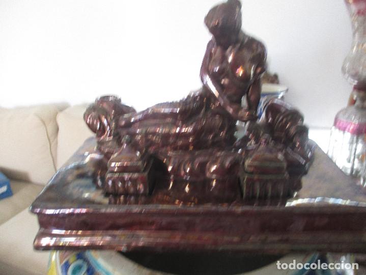 Antig&uuml;edades: Tintero ceramica de Triana reflejos - Foto 3