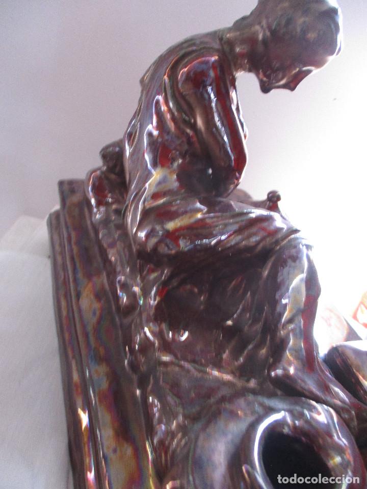 Antig&uuml;edades: Tintero ceramica de Triana reflejos - Foto 11