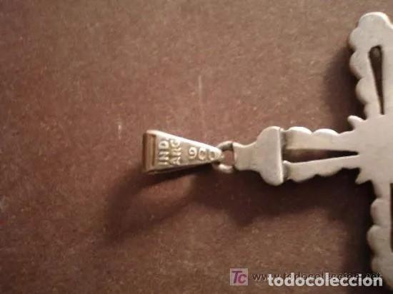 Antig&uuml;edades: ANTIGUA CRUZ DE PLATA CON HEMATITE - Foto 3