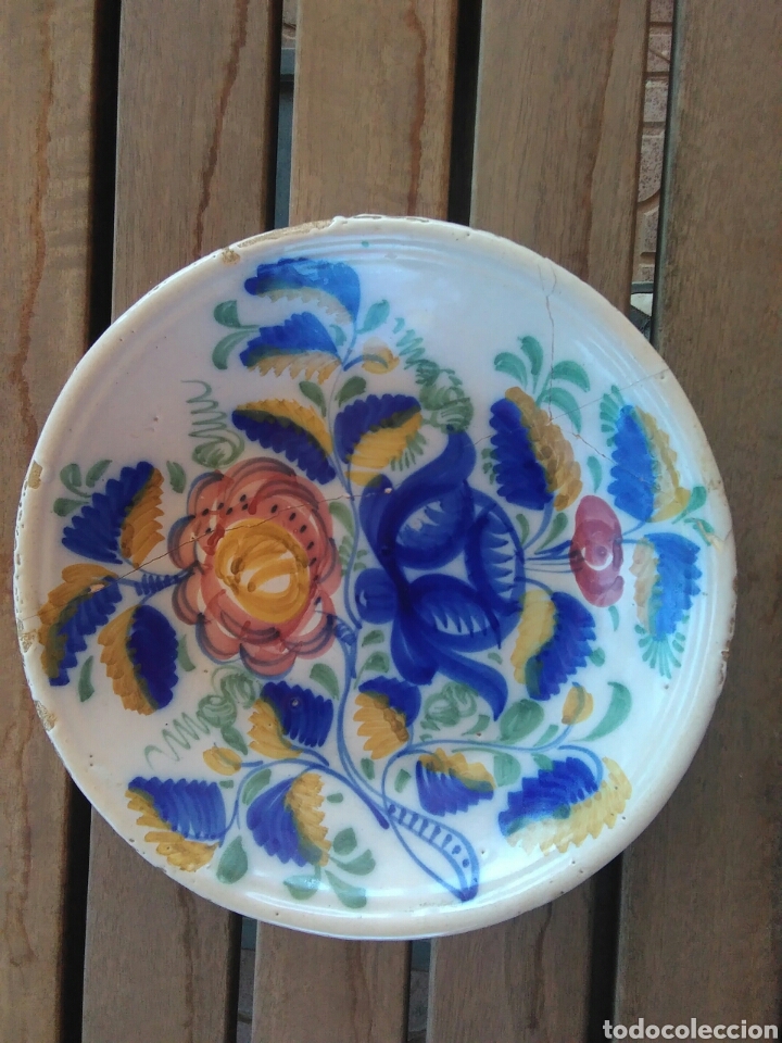Antig&uuml;edades: Plato cuenco Manises - Foto 1