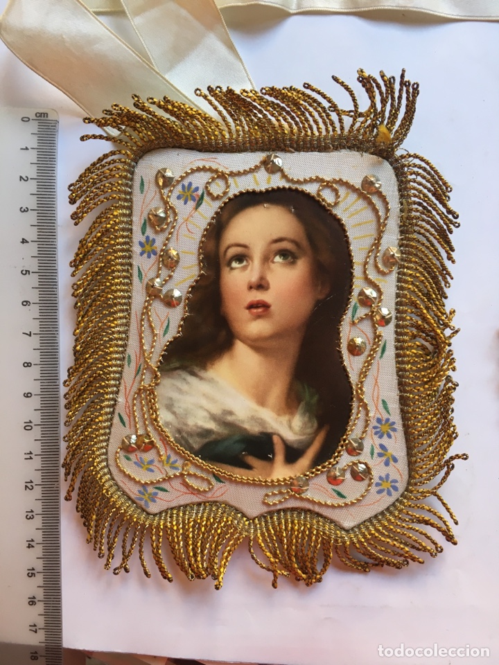 Antig&uuml;edades: ESCAPULARIO PROCESIONAR. INMACULADA CONCEPCI&Oacute;N. BENISANO. VAL&Egrave;NCIA. - Foto 1