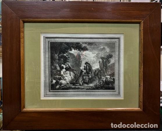 Antig&uuml;edades: Marco de caoba de &eacute;poca Isabelina. - Foto 1