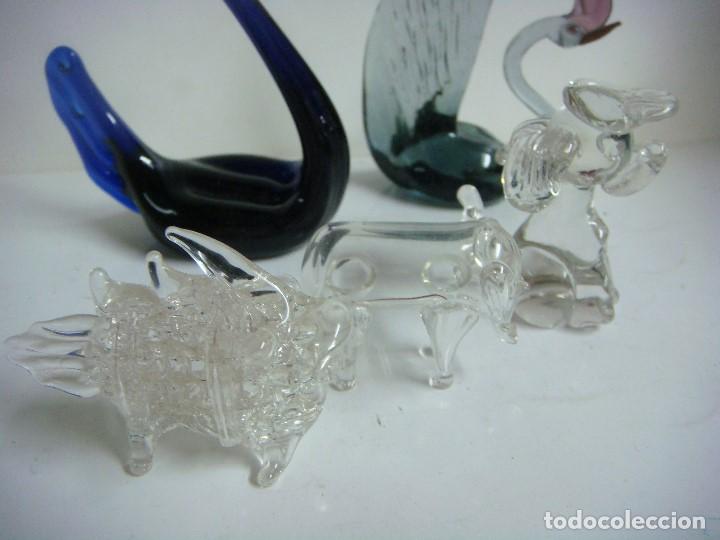 Antig&uuml;edades: FIGURAS EN CRISTAL LOTE DE 5 FIGURAS - Foto 2