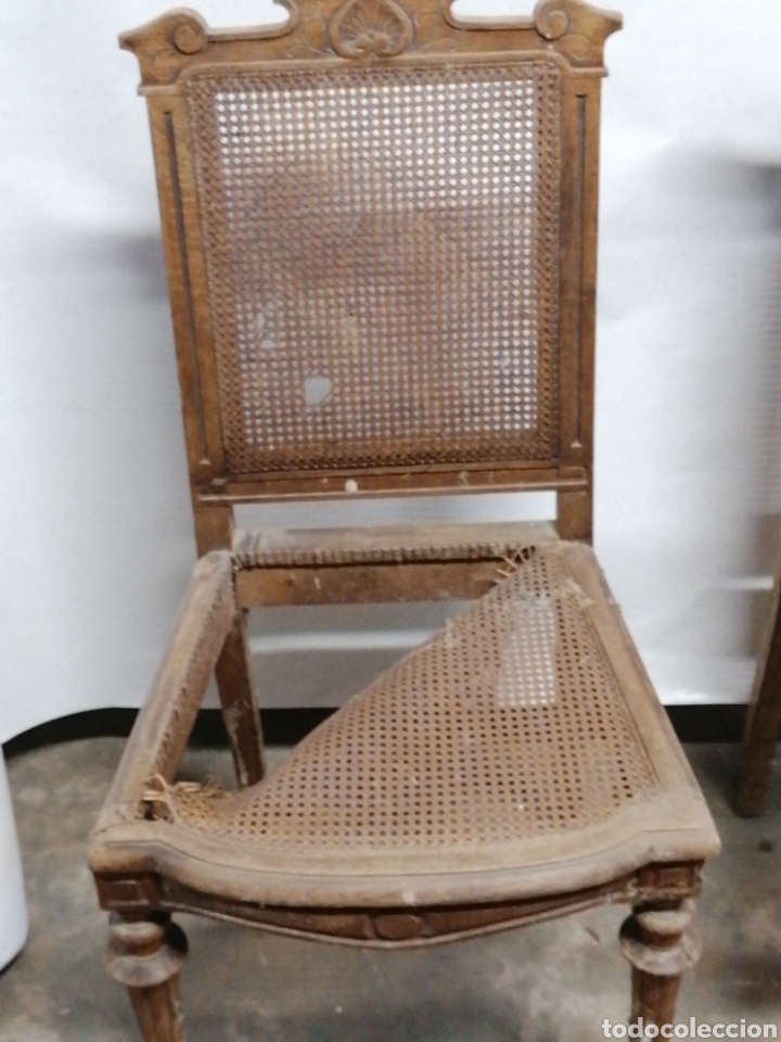 Antig&uuml;edades: 2 sillas Nogal - Foto 2