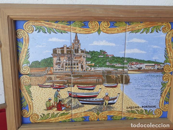 Antig&uuml;edades: bandeja con azulejos - Foto 2