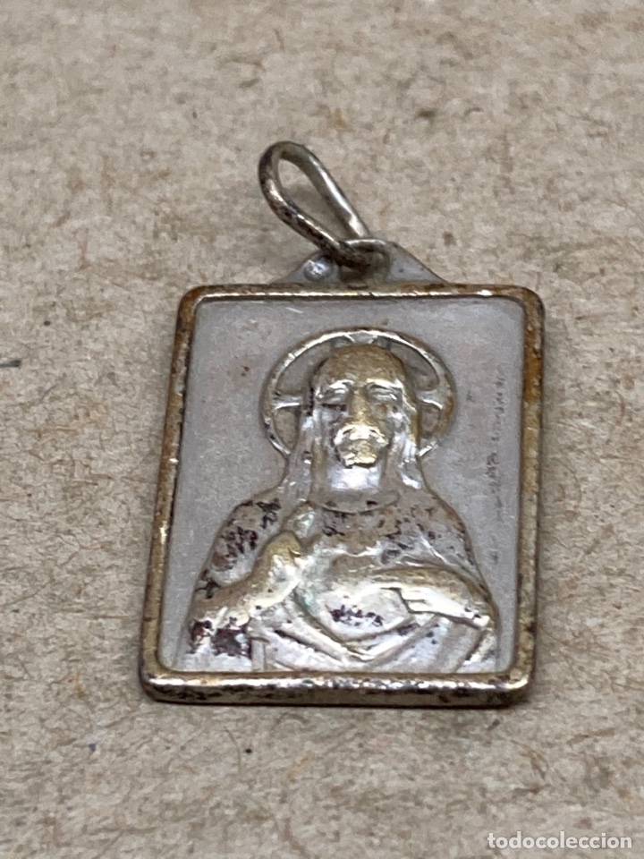 Antig&uuml;edades: Medalla religiosa de plata - Foto 2