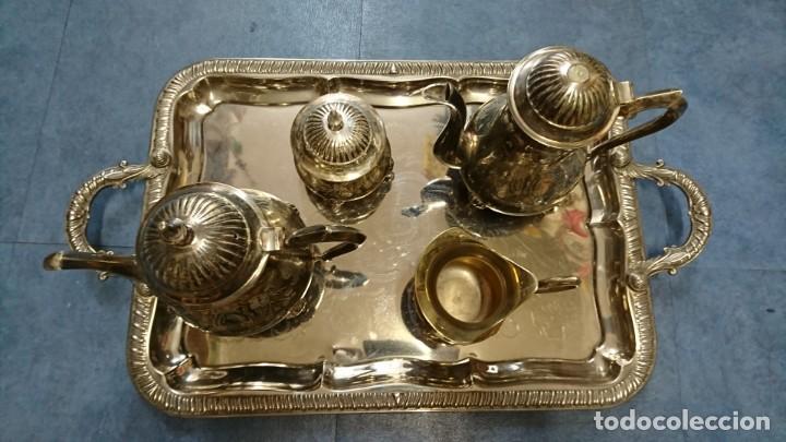 Antig&uuml;edades: CONJUNTO MET&Aacute;LICO DE CAF&Eacute; O TE - Foto 5