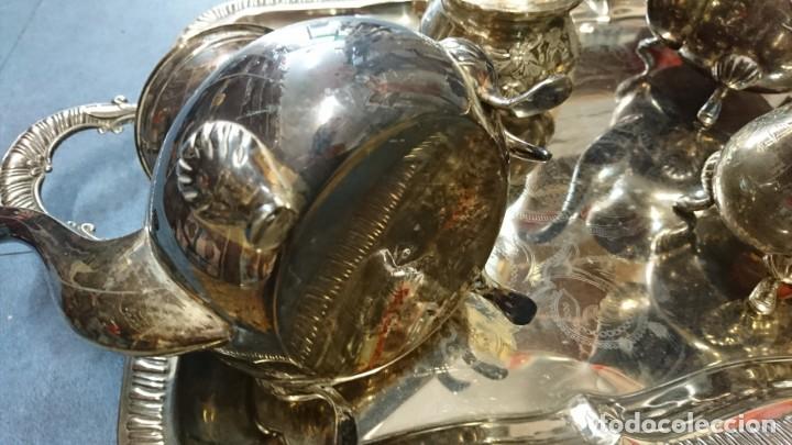 Antig&uuml;edades: CONJUNTO MET&Aacute;LICO DE CAF&Eacute; O TE - Foto 6