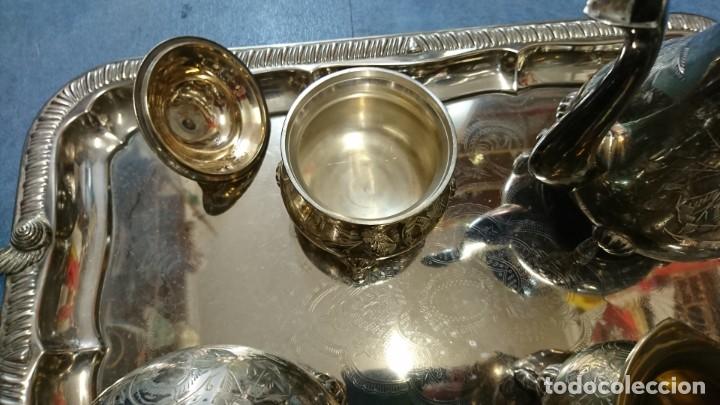Antig&uuml;edades: CONJUNTO MET&Aacute;LICO DE CAF&Eacute; O TE - Foto 7