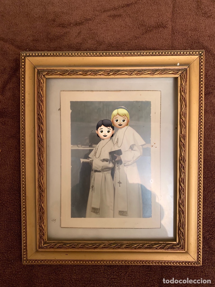 Antig&uuml;edades: Marco dorado a&ntilde;os 60 - Foto 1