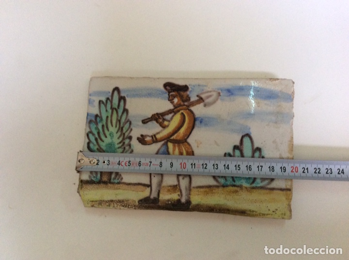 Antig&uuml;edades: Antiguo ladrillo cocido de Manises - Foto 4