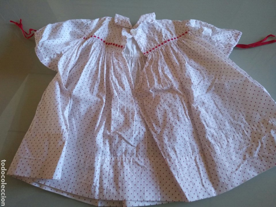 Antigüedades: Vestit destiu de nena 1959 talla 9mesos - Foto 2 - 214828507