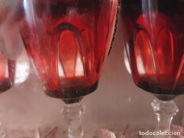 Antig&uuml;edades: Antiguo juego de copas de licor luminarc - Foto 3
