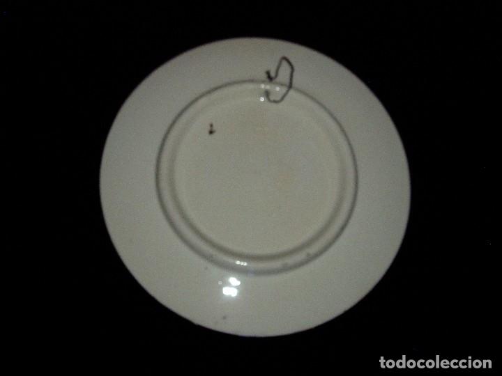 Antig&uuml;edades: Plato pintado a mano Marina - Foto 2