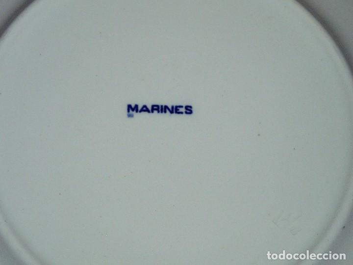 Antig&uuml;edades: Plato de loza Marines - Foto 2