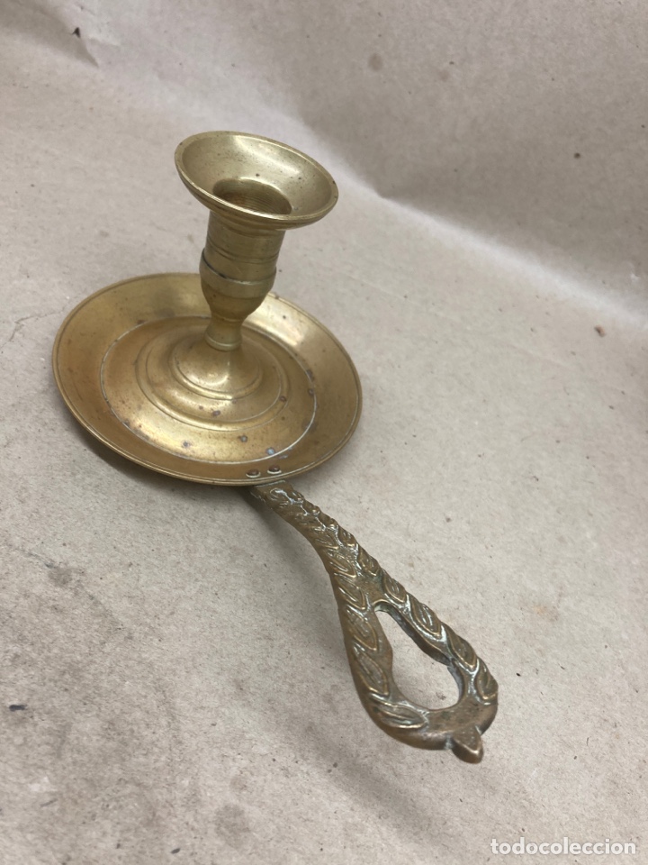 Antig&uuml;edades: Palmatoria de bronce antiguo