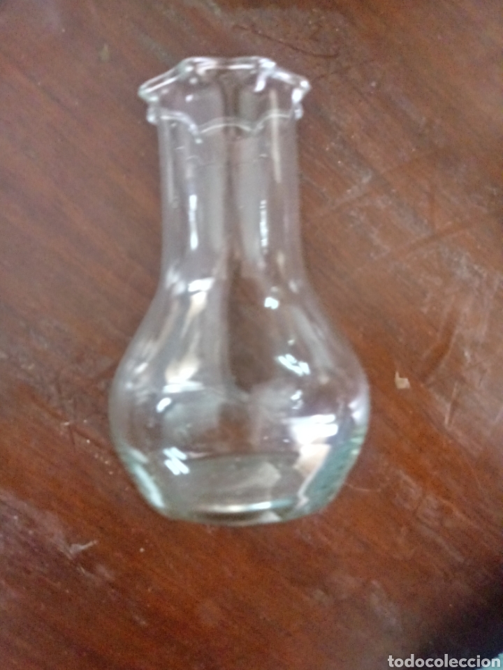 Antig&uuml;edades: 3 floreros de cristal soplado - Foto 4