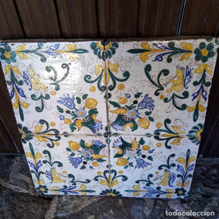 Antig&uuml;edades: Baldosas antiguas decoradas a mano - Foto 1